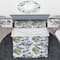 Designart 'Watercolor Hibiscus Patterns' Tropical Bedding Set - Duvet Cover & Shams